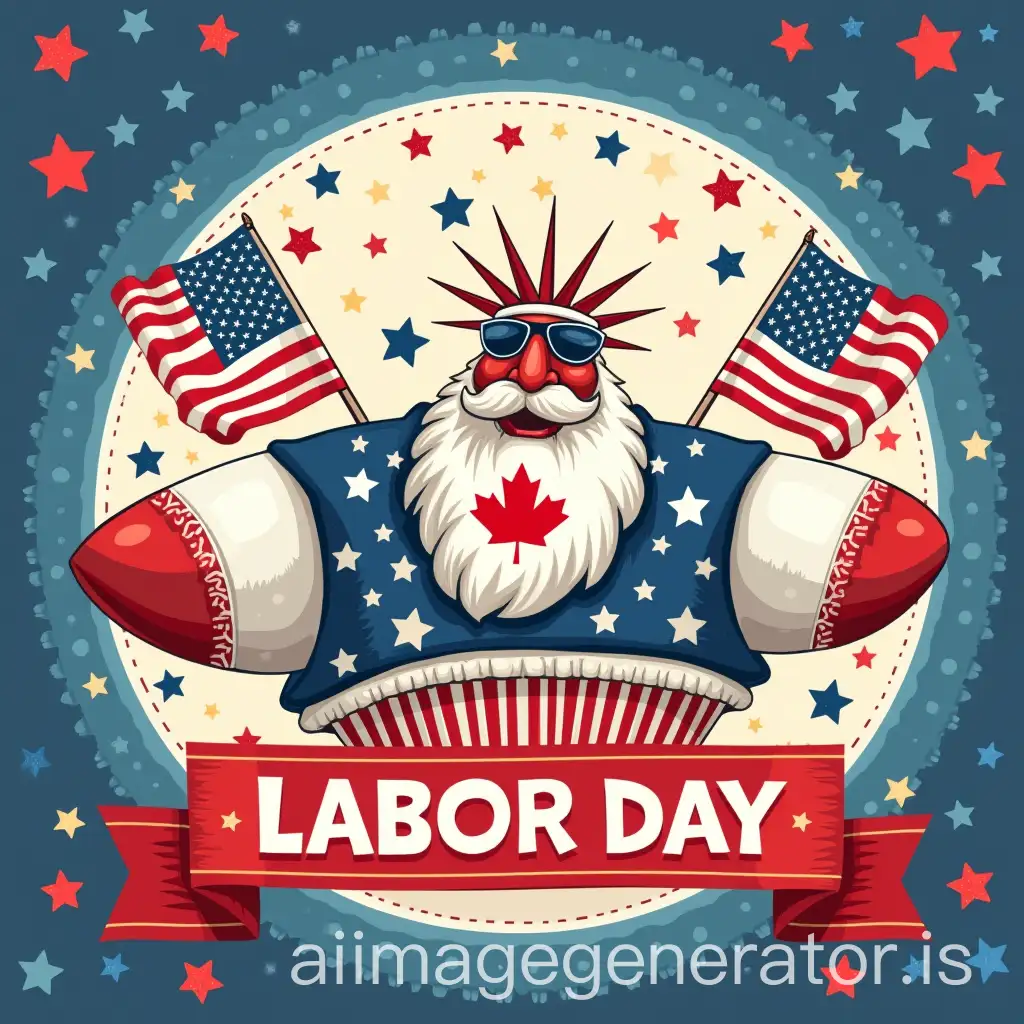 American and Canadian Labor Day holiday themed pictures or GIFs