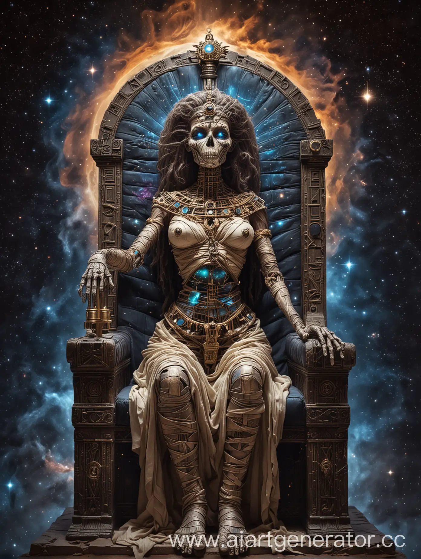 Cosmic-Mummy-on-Throne