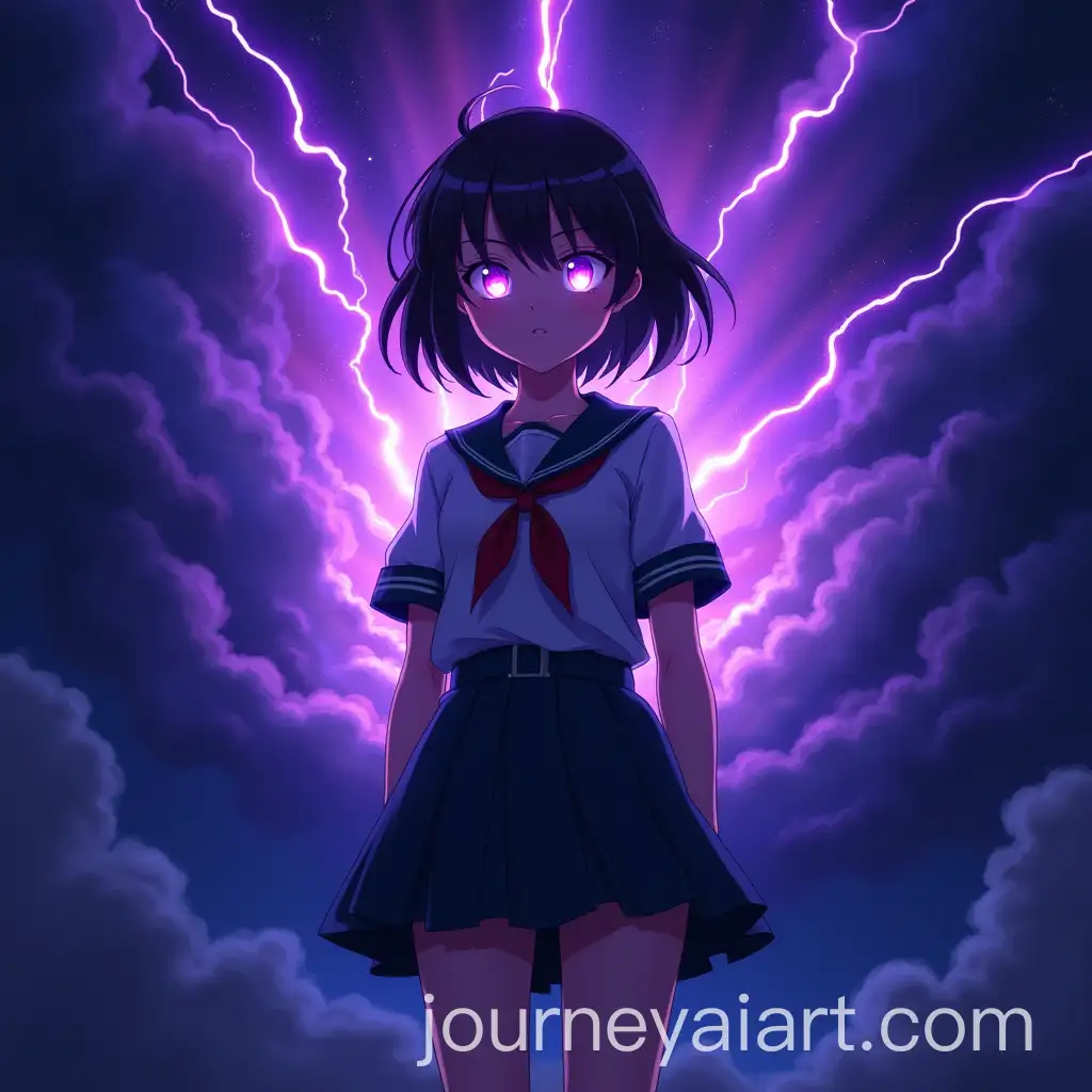 Anime-Girl-with-Glowing-Purple-Eyes-Amidst-Cosmic-Nebulae