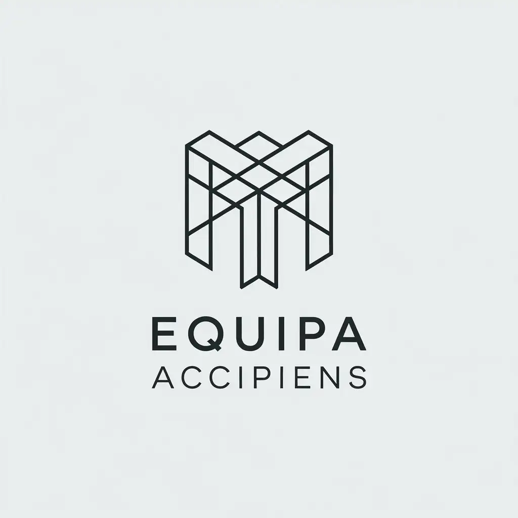 LOGO-Design-for-Equipa-Accipiens-Minimalistic-Vector-Art-with-Estrutura-Symbol-and-Clear-Background