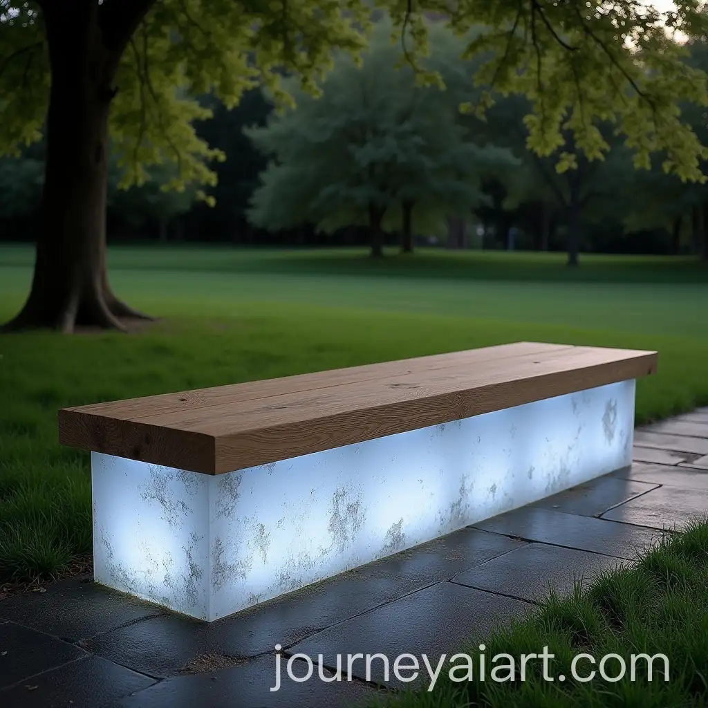 Modern-Bench-Design-with-Translucent-Concrete-and-Fiber-Optic-Detailing-in-Scenic-Park