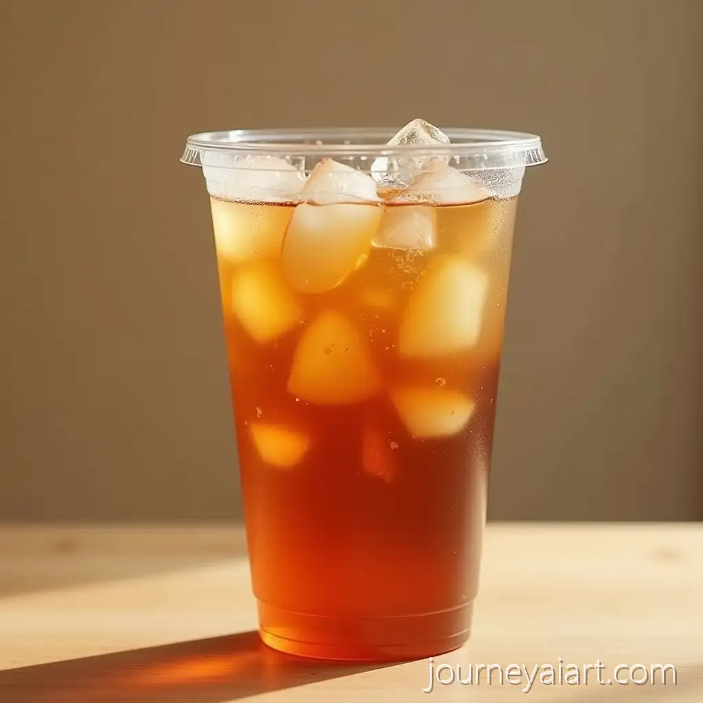 Refreshing-Apple-Iced-Tea-in-Clear-Plastic-Cup-with-Condensation