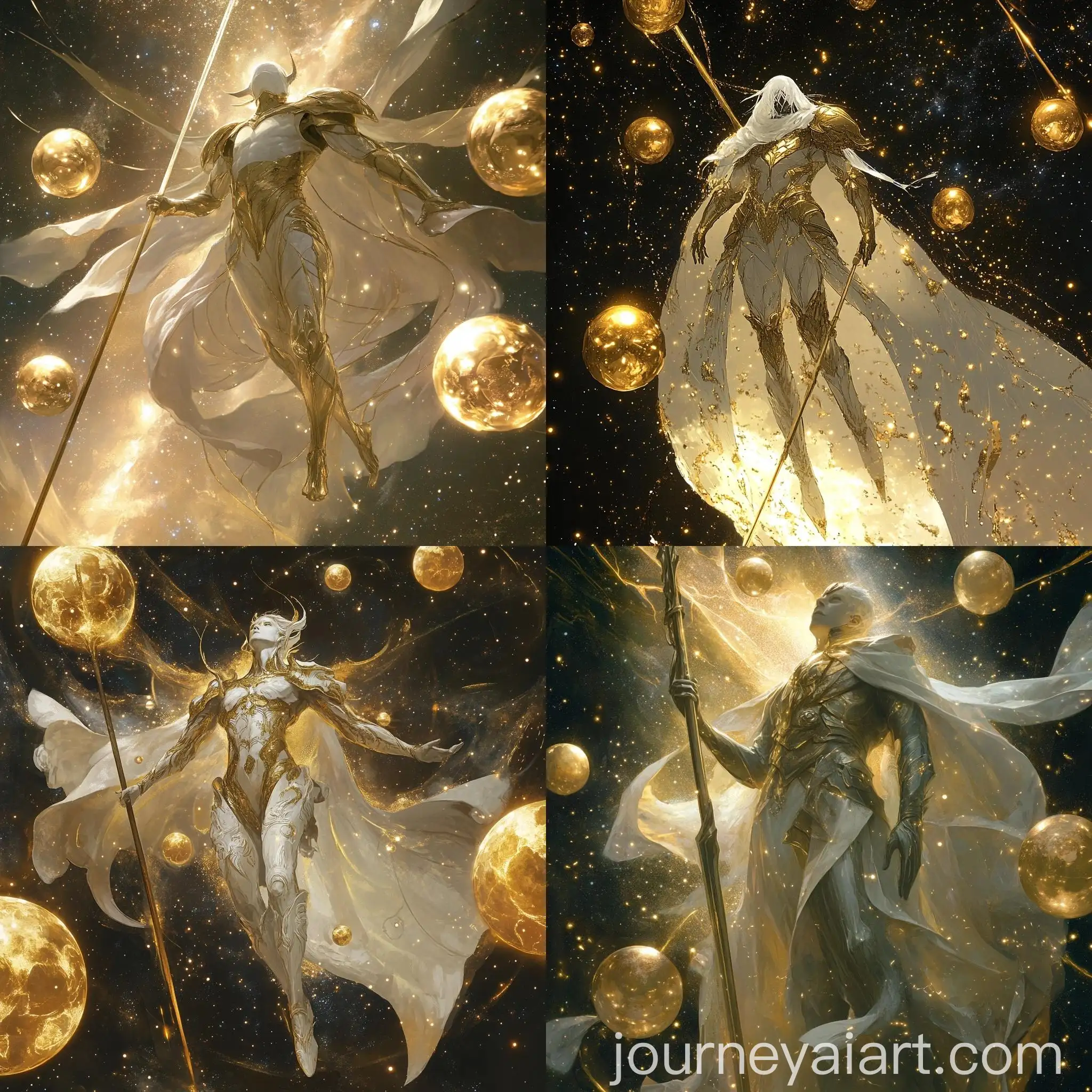 Divine-Figure-in-Golden-Armor-with-Spear-in-Cosmic-Space
