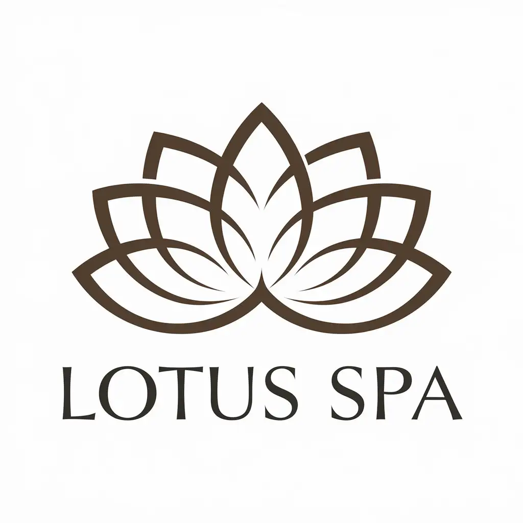 LOGO Design for Lotus Spa Vector with Spa Theme and Clear Background