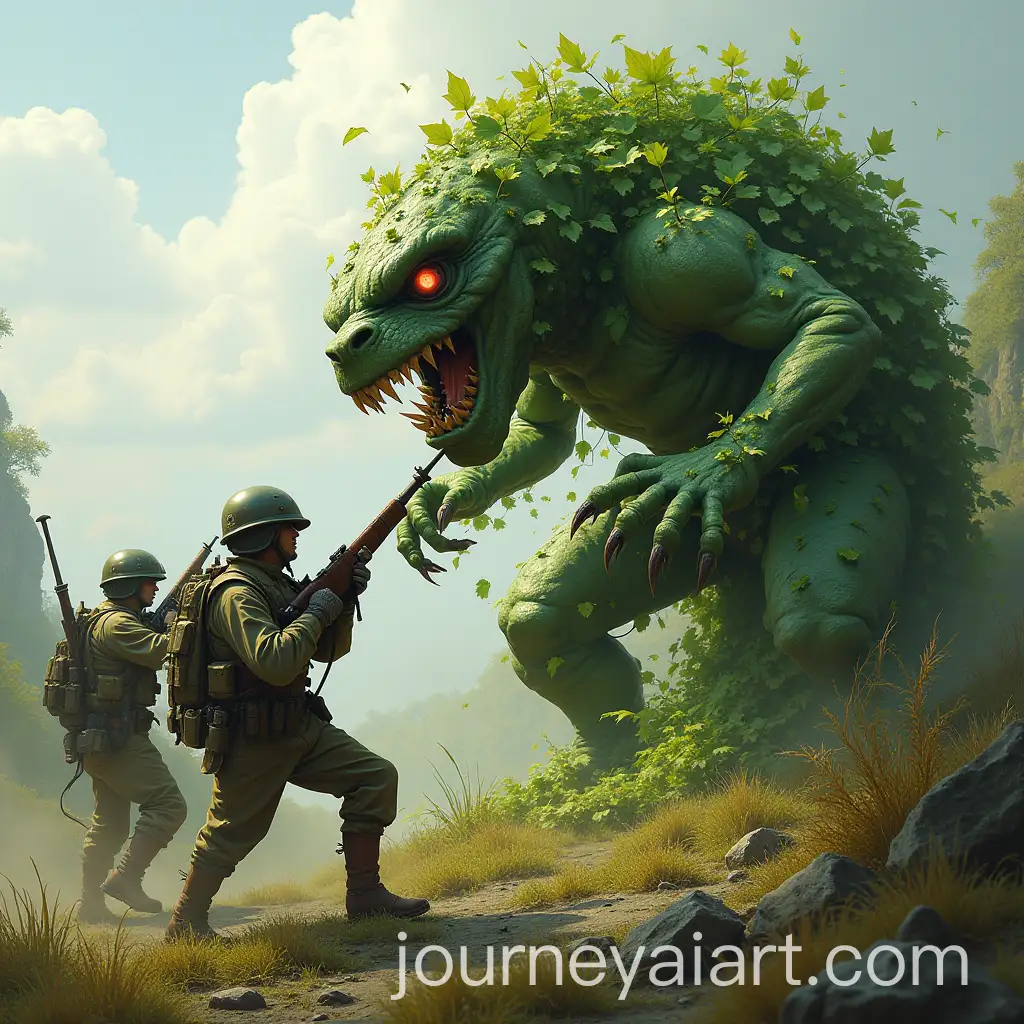 Soldiers-Battling-Giant-Vine-Creature-in-Epic-Forest-Scene