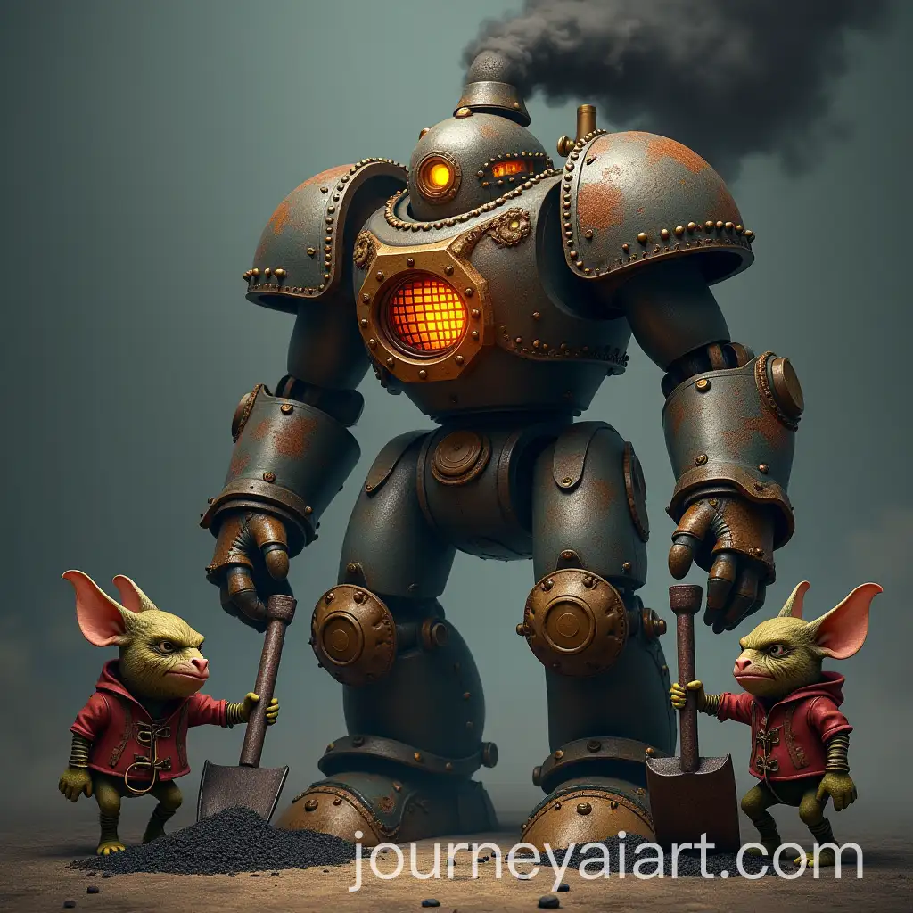 Iron-Golem-and-Gremlins-Loading-Coal-in-Fantasy-Game-Scene