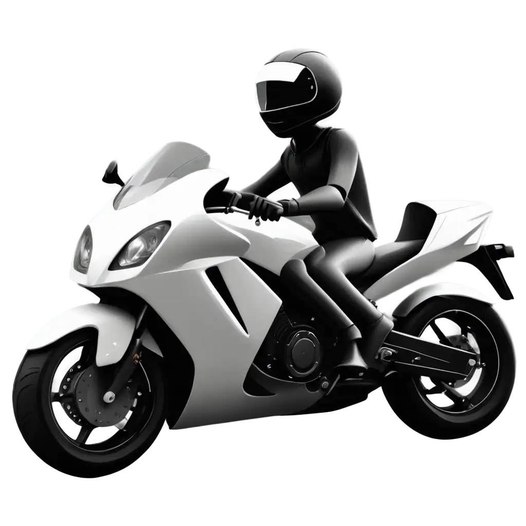 Cartoon-Motorcycle-Black-and-White-PNG-Image-for-Versatile-Digital-Use