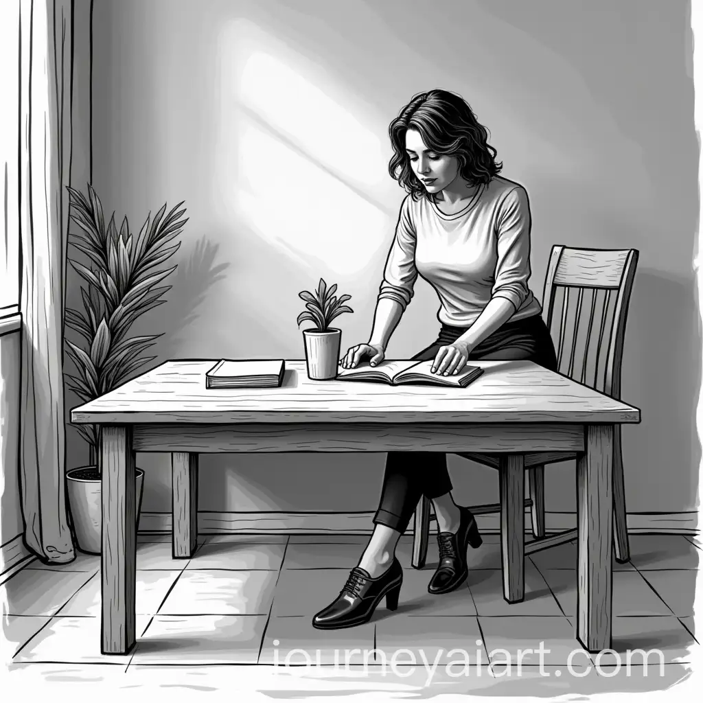 FullBody-Vector-Illustration-of-a-Black-and-White-Table-Design