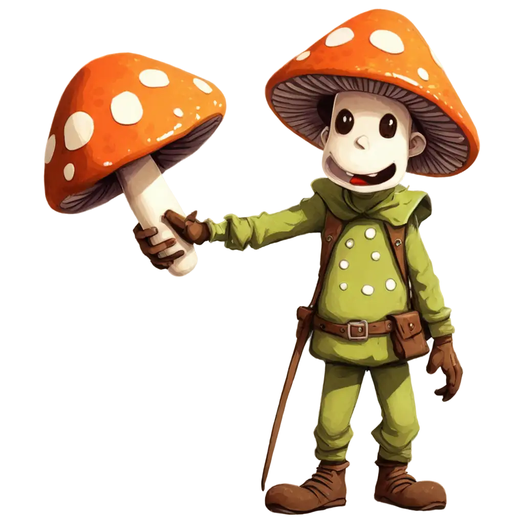DND-Cartoon-Mushroom-Man-PNG-Perfect-for-Fantasy-Artwork-and-Gaming-Projects