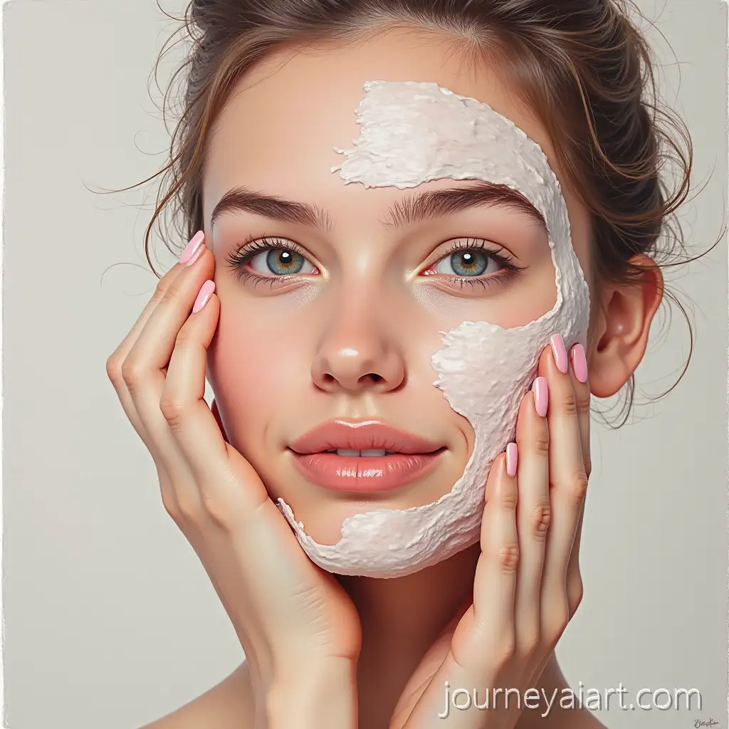 Elegant-Skin-Care-Ritual-Painting-with-Serene-Atmosphere