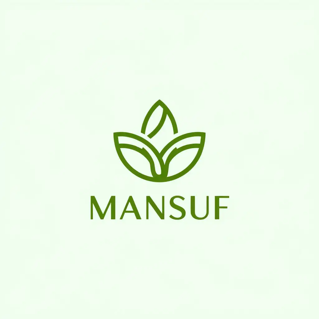 LOGO Design for MANSUF Minimalistic Natural Theme with Green Blue or Earthy Tones for Pharmaceutical Brand