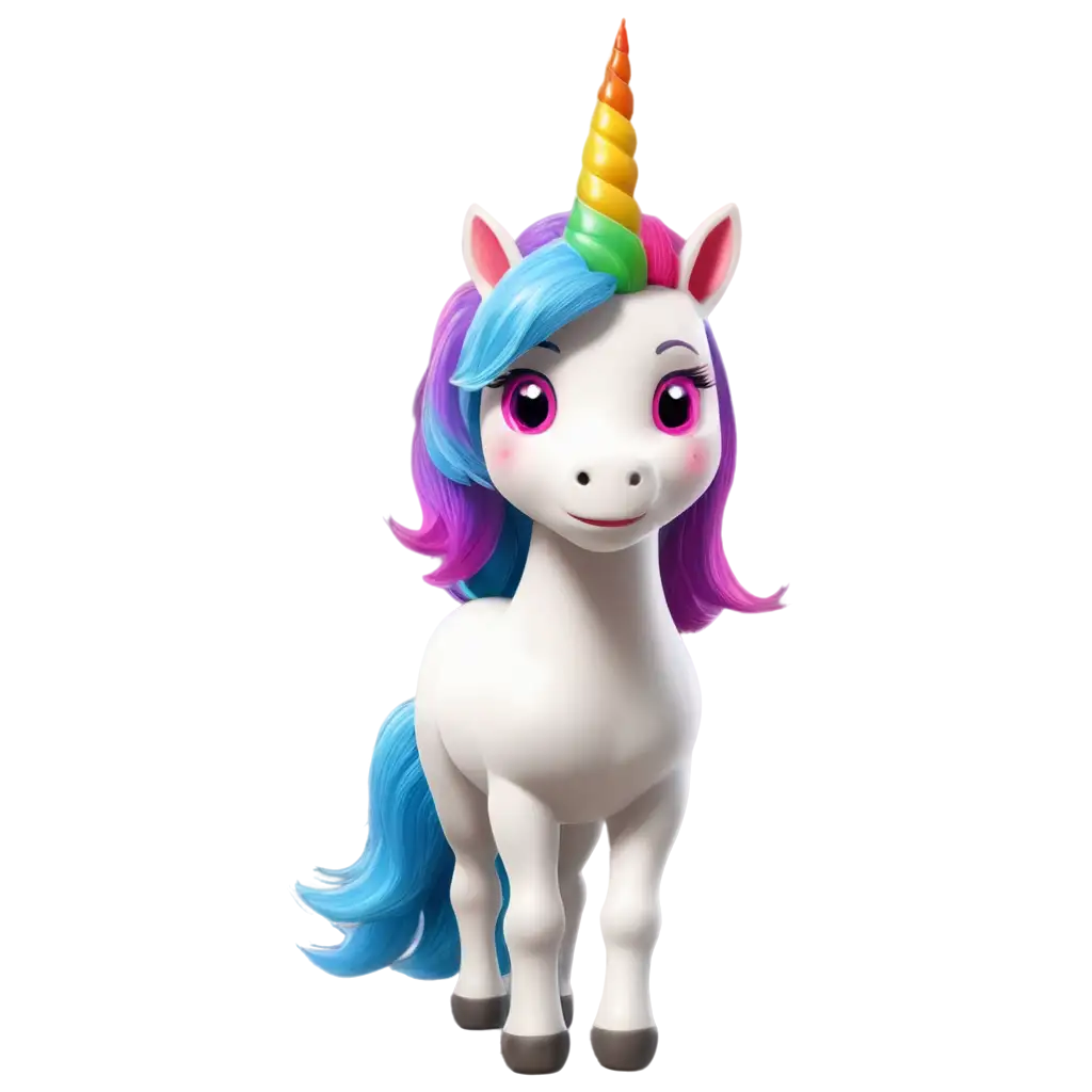 Animated-Unicorn-with-Rainbow-Horn-PNG-ImagePNG-Image-Usage-Scenarios-for-Stunning-Visual-Appeal