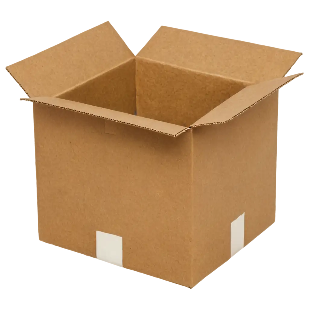 HighQuality-PNG-Image-of-an-Open-Square-Small-Cardboard-Box-for-Versatile-Use