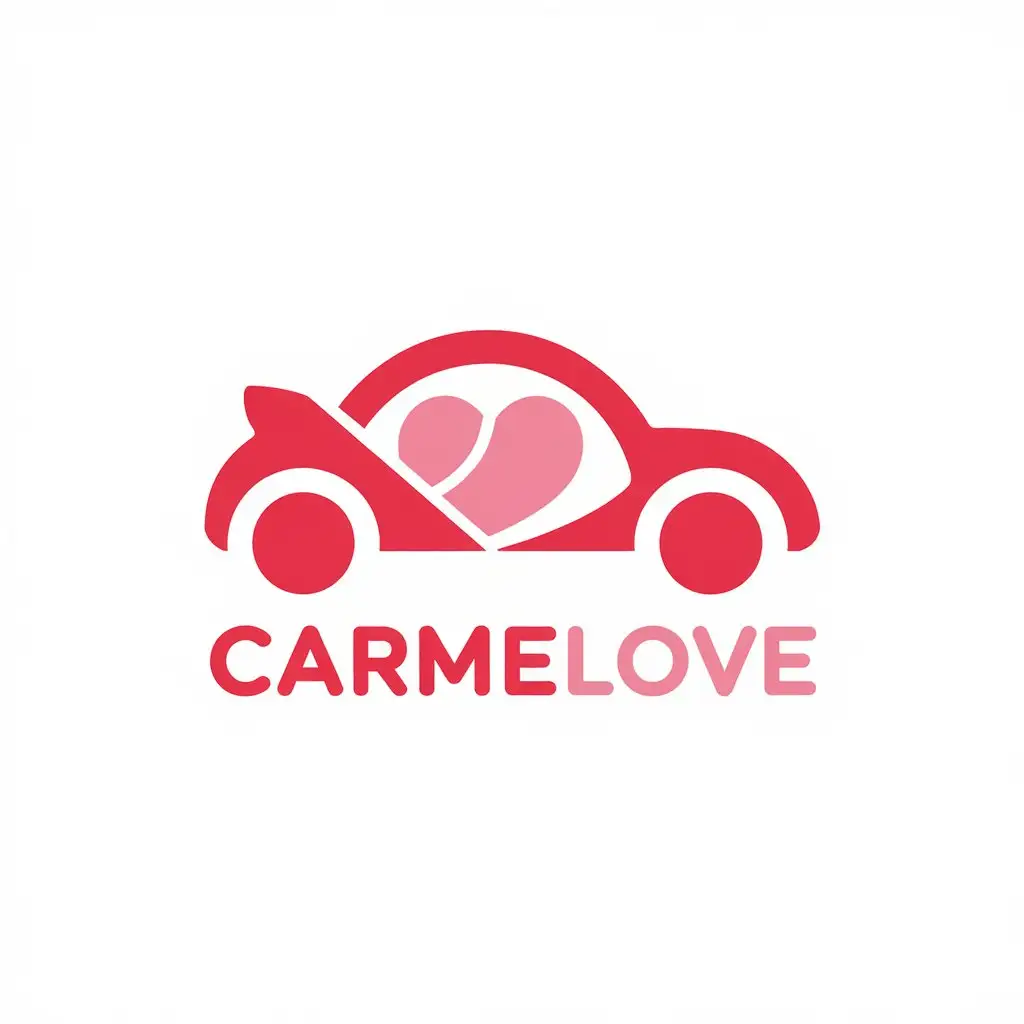 LOGO Design for CARMELOVE Automotive Cosmetics Fusion with Modern Typography