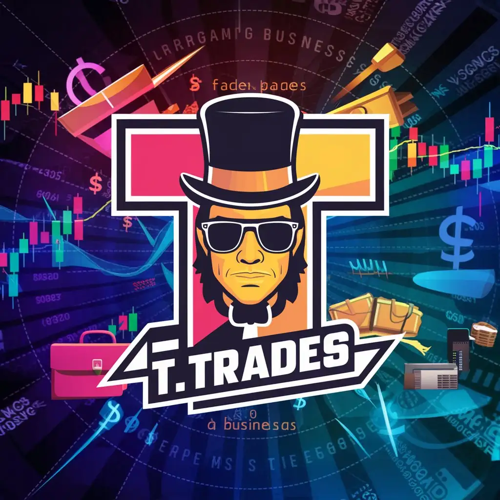 Colorful and Creative Logo for TTrades Instagram Stand Out Design