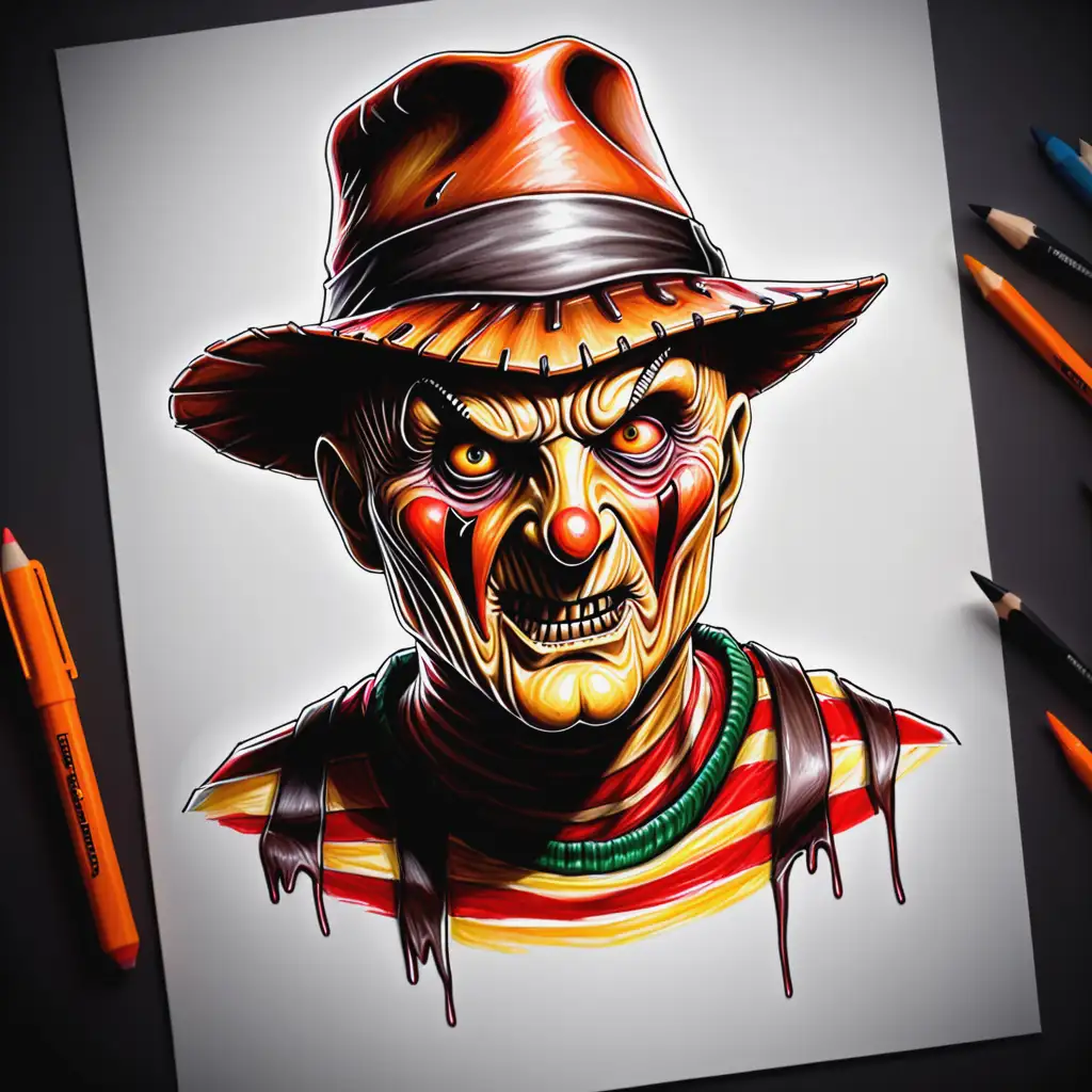 Freddy Krueger Halloween Costume with Sinister Grin