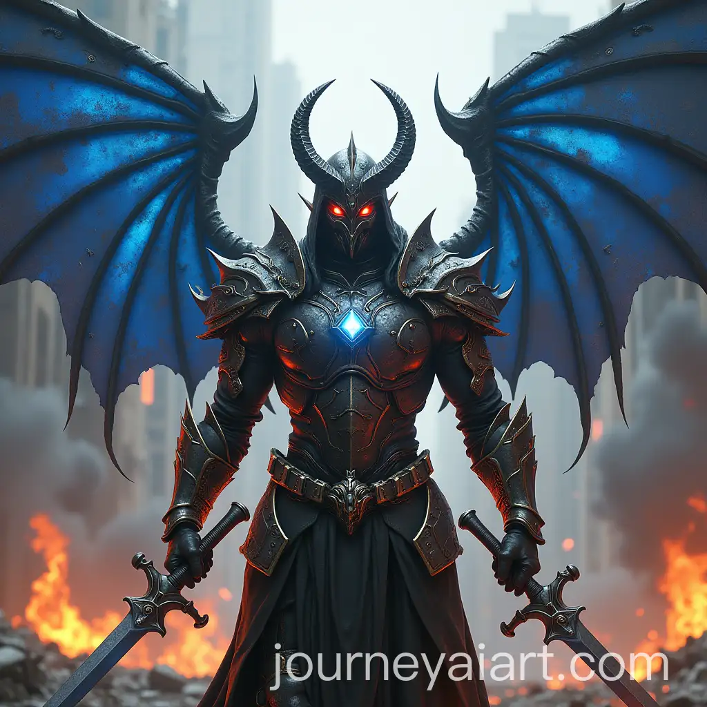 Fantasy-Demon-Knight-in-Fiery-Armor-Fighting-Amidst-City-Destruction