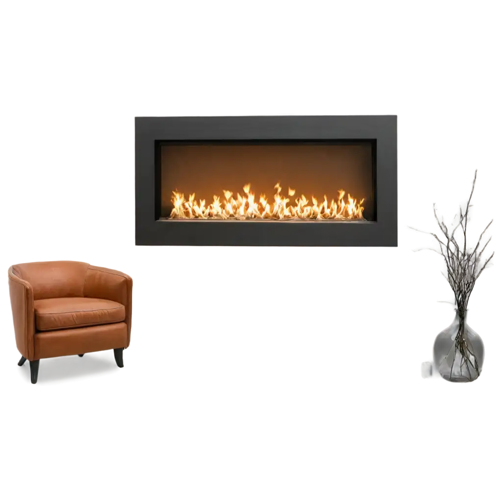 Modern-Looking-Fireplace-PNG-High-Quality-Image-for-Interior-Design-and-More