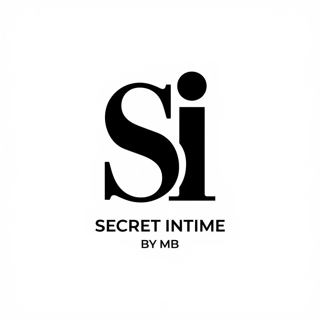 LOGO Design for Secret Intime By MB Vector Logo with SI Symbol on Clear Background