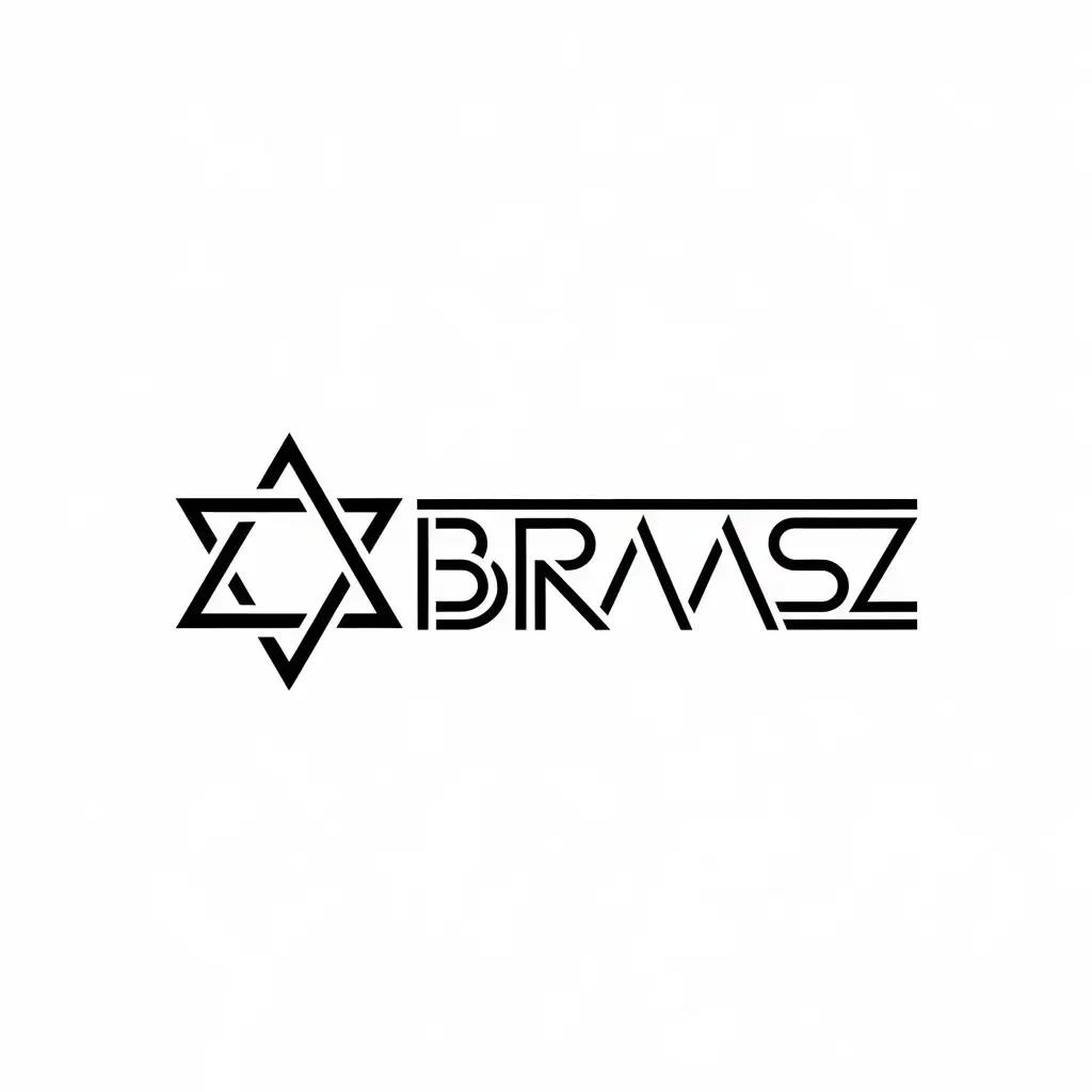 LOGO Design for Abraasz Star of David with Text Abraasz for Events Industry