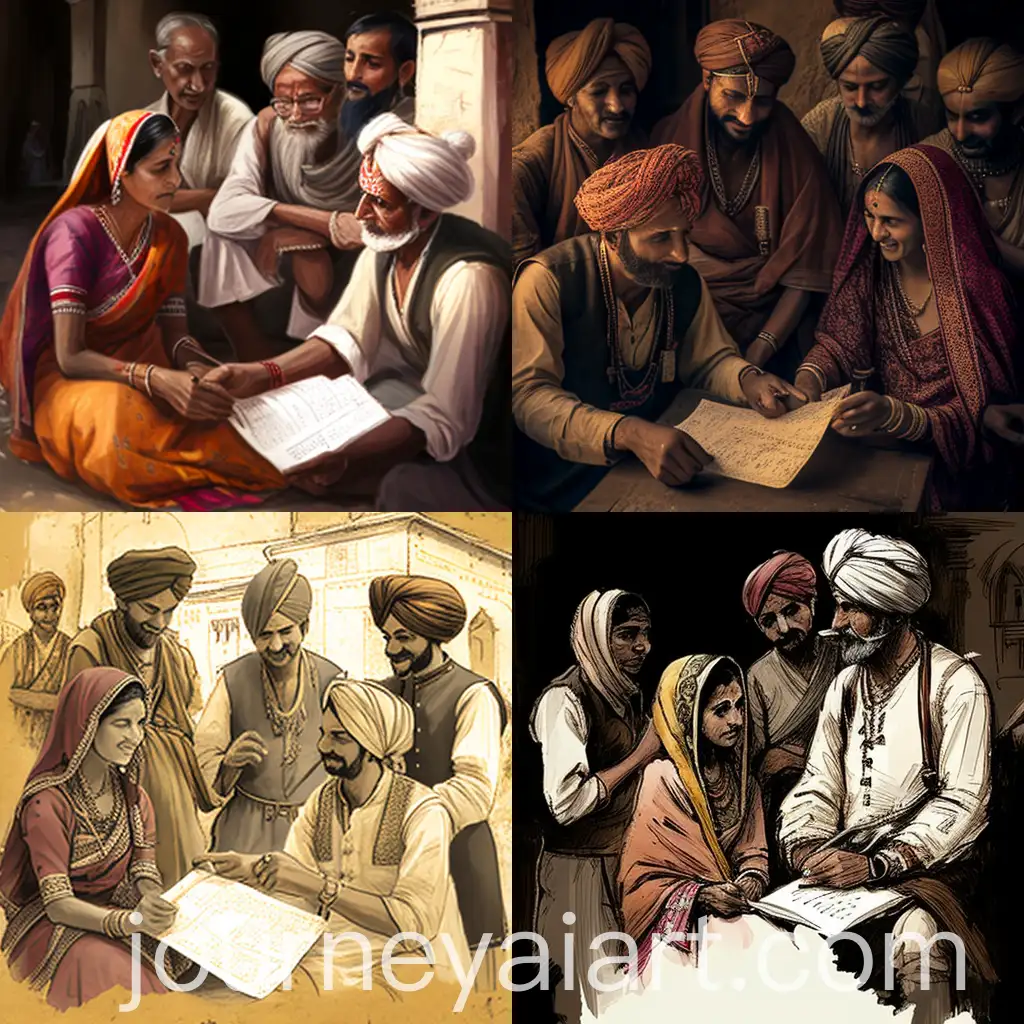 Traditional-Indian-People-Discussing-Healing-System-Proposal