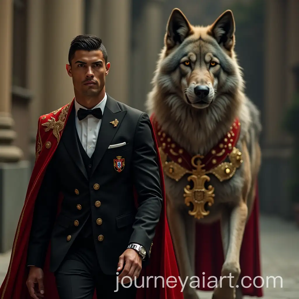 Cristiano-Ronaldo-Walking-with-a-Majestic-Iberian-Wolf-in-a-Cinematic-Scene