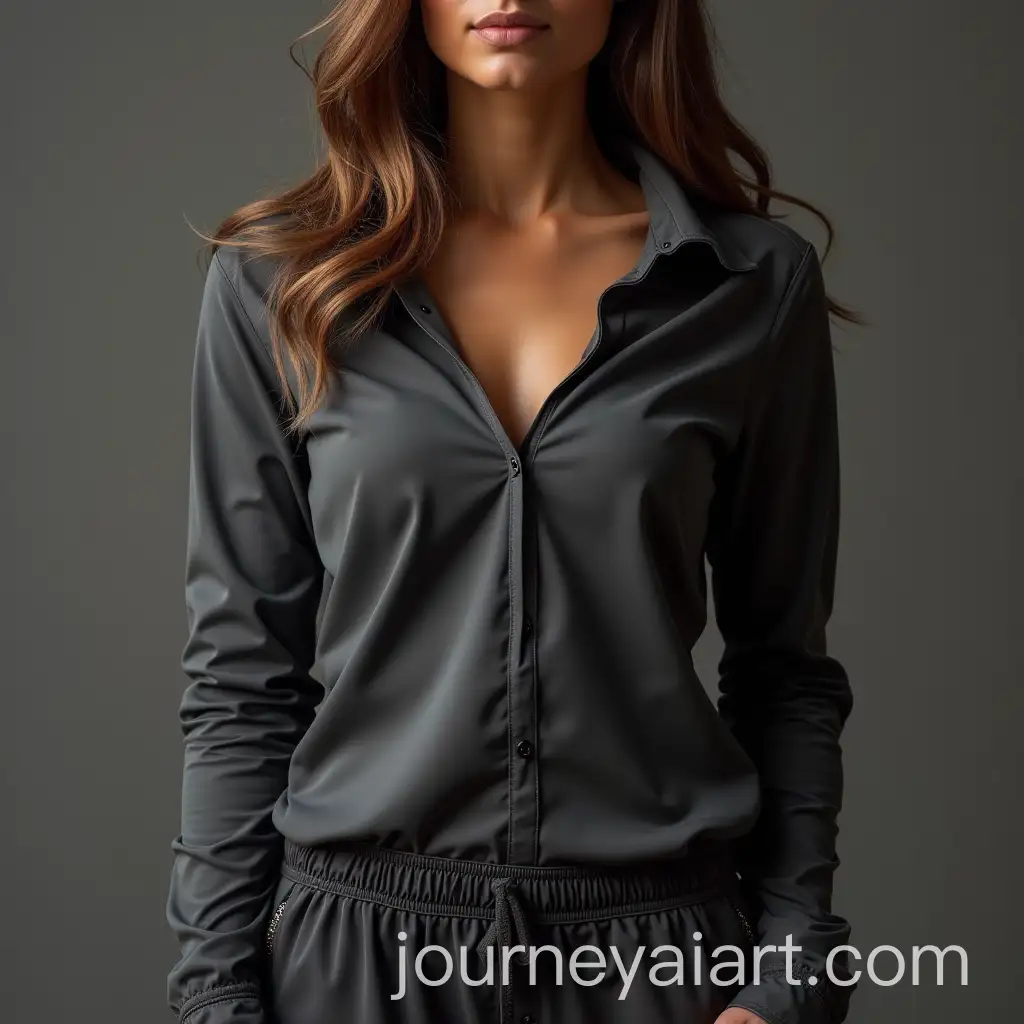 Modern-Dark-Gray-Womens-Boxing-Shirt-with-Colorful-Details-from-Rosario-Argentina