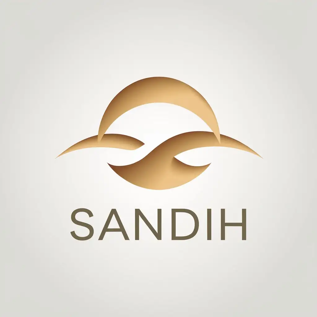 LOGO Design for Sandih Minimalistic Vector Design with Clear Background