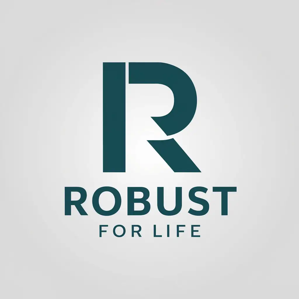 LOGO Design For Robust For Life Minimalistic R Symbol for Medical Dental Industry