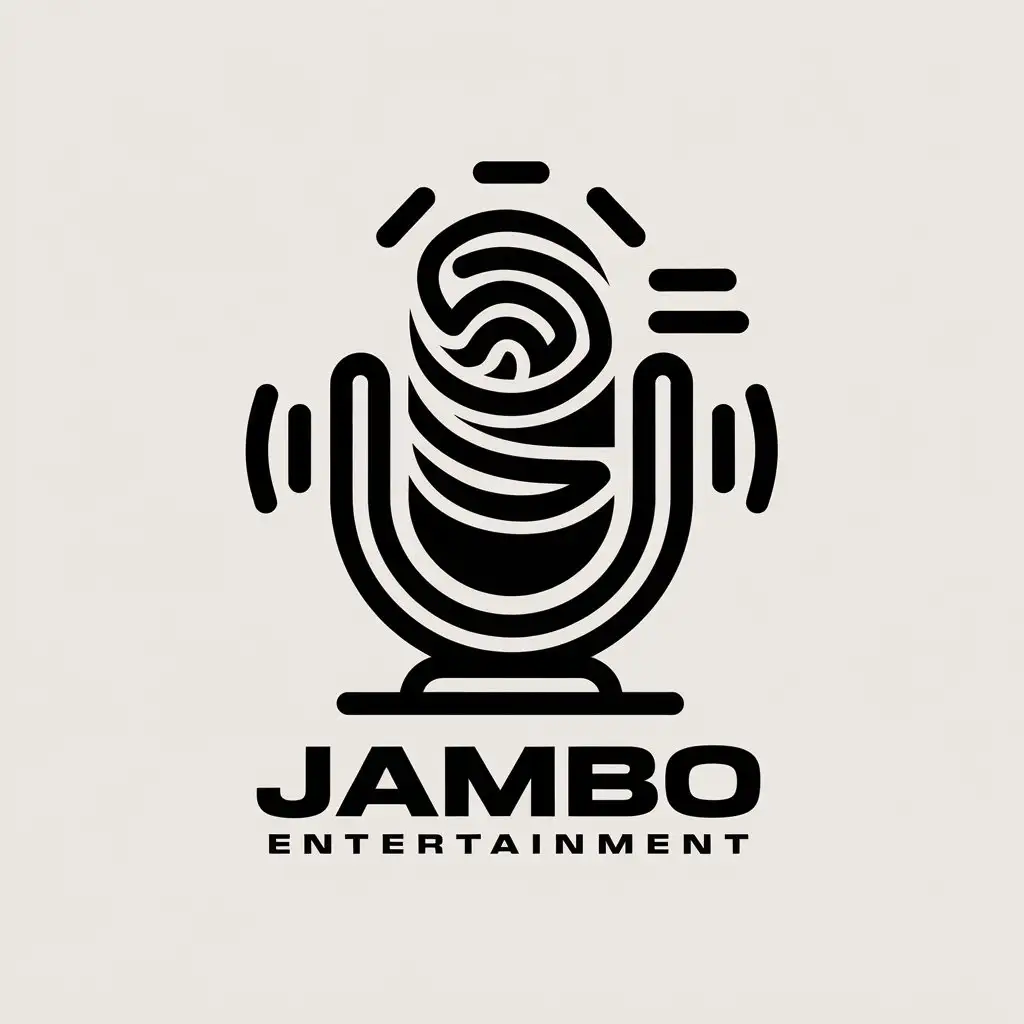 LOGO Design for JAMBO ENTERTAINMENT Vector Logo with Music Entertainment Theme