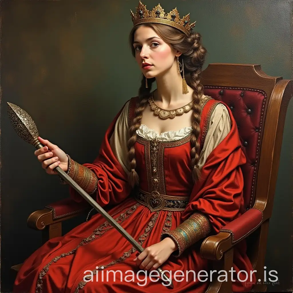 Majestic-Queen-of-the-Slavs-in-Rubens-Style-Painting