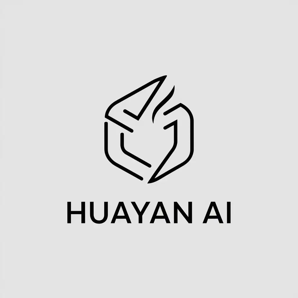 LOGO-Design-for-Huayan-AI-Minimalistic-Vector-Logo-with-Artificial-Intelligence-and-Fire-Elements