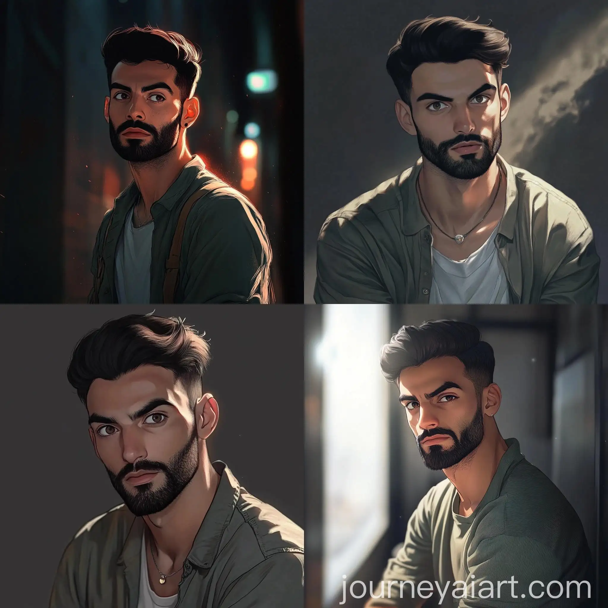 Anime-Illustration-of-a-Journey-Through-a-Mystical-Forest