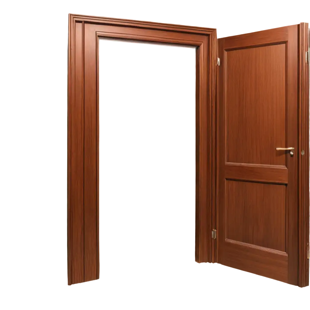 two side visiable open door background