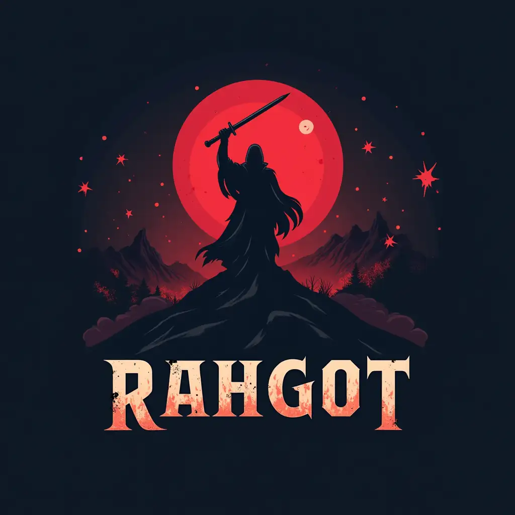 Logo for a YouTube channel about RPG games. The name of the channel is RahGot