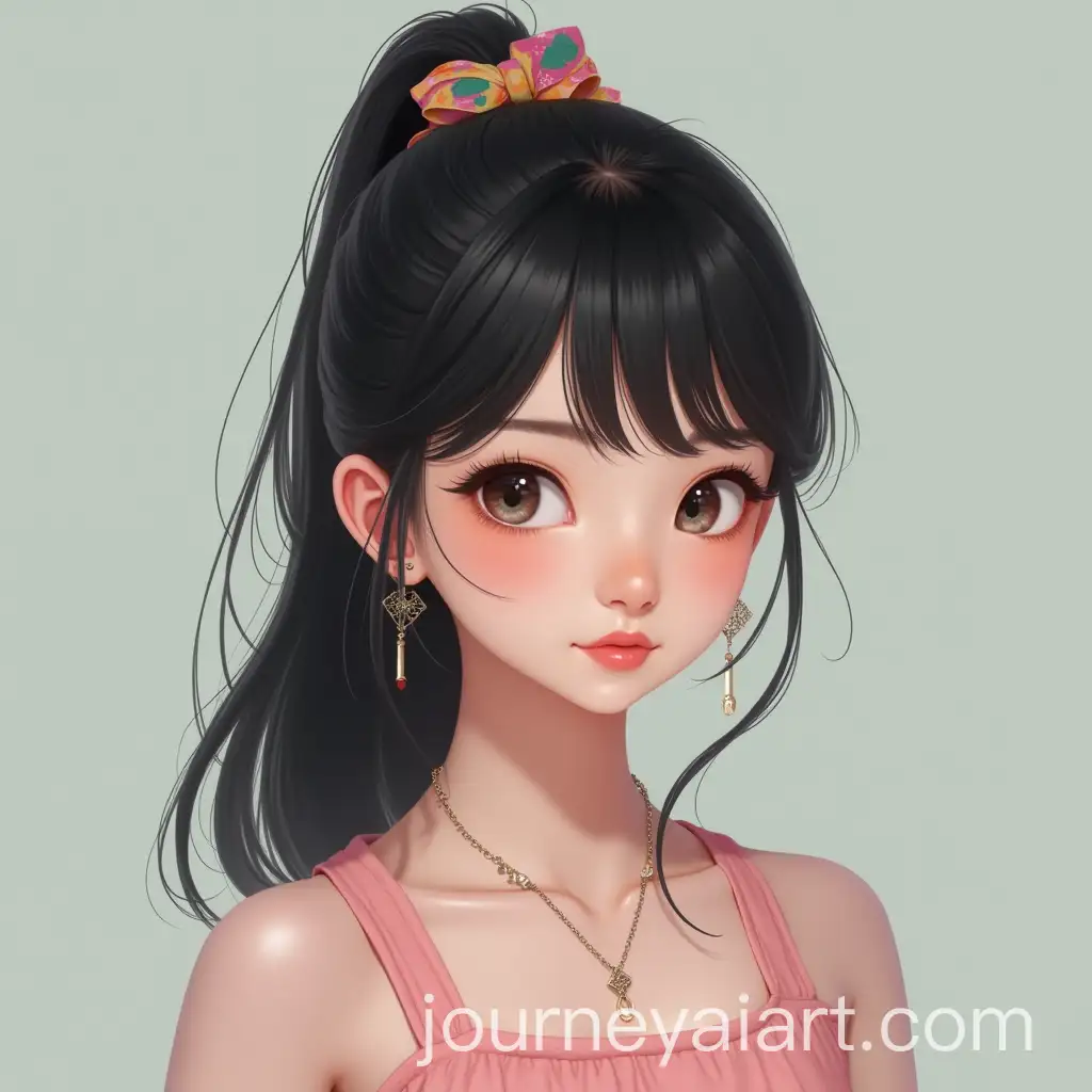 Petite-Girl-in-Modern-Chic-Streetwear-with-Glossy-Black-Hair-and-Sparkling-Eyes