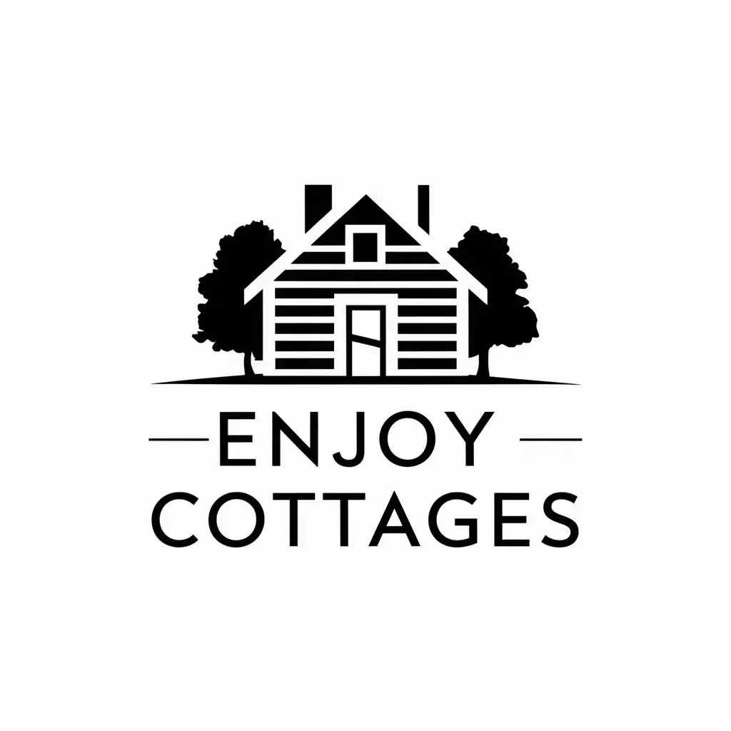 LOGO-Design-For-Enjoy-Cottages-Cottage-Icon-with-Modern-Elegance