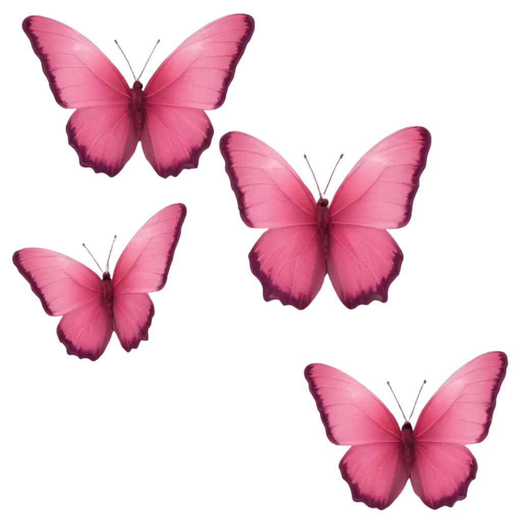 PNG-Image-Pink-Butterfly-in-Various-Flight-Positions