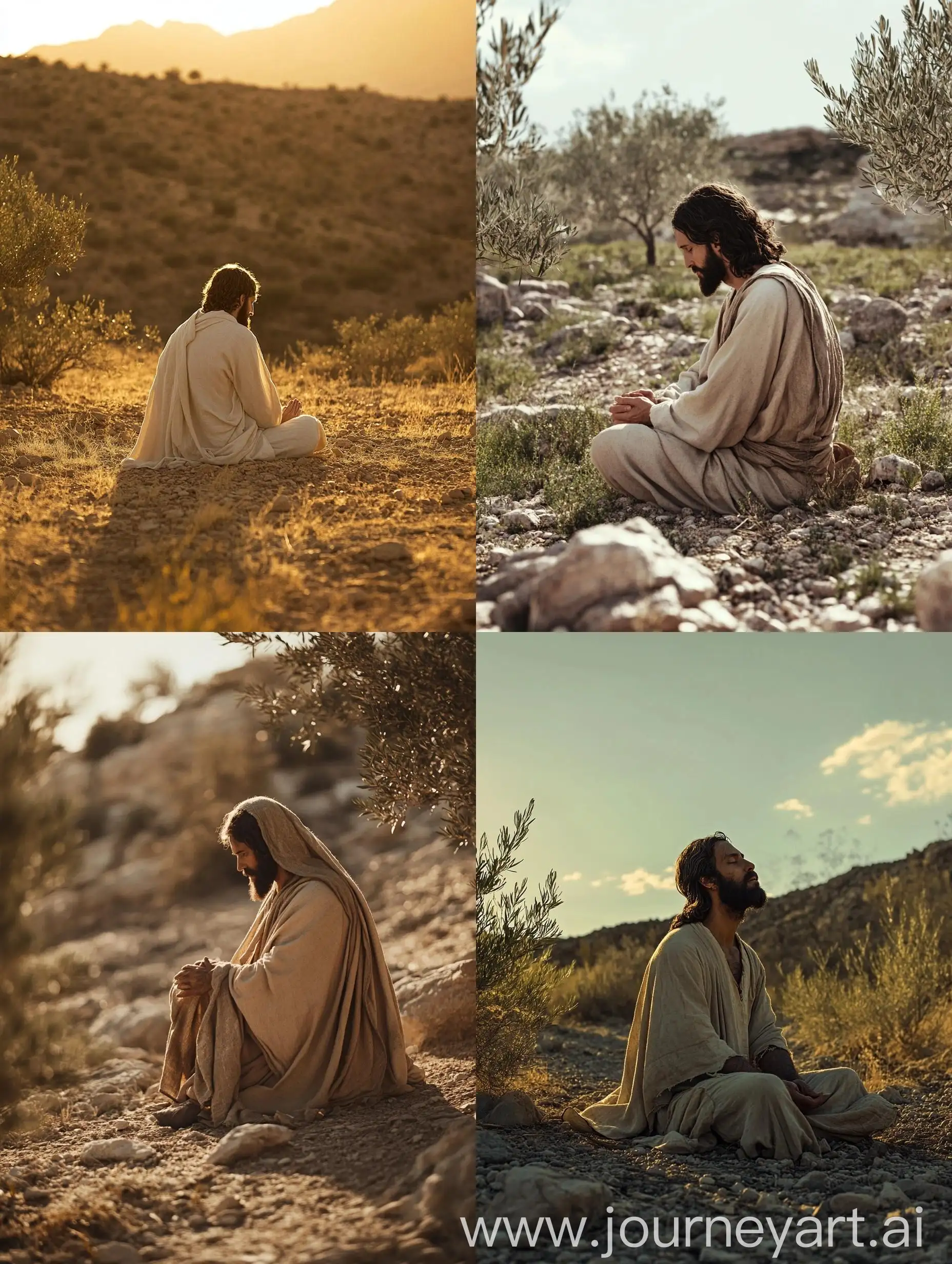 Spiritual-Figure-Kneeling-in-Desert-Prayer-Scene