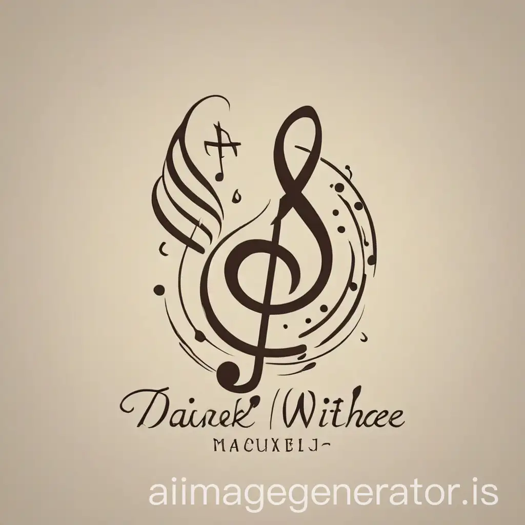 MusicThemed-Logo-with-Treble-Clef-Witch-Village-Symbolism-and-Flying-Duck-Outline