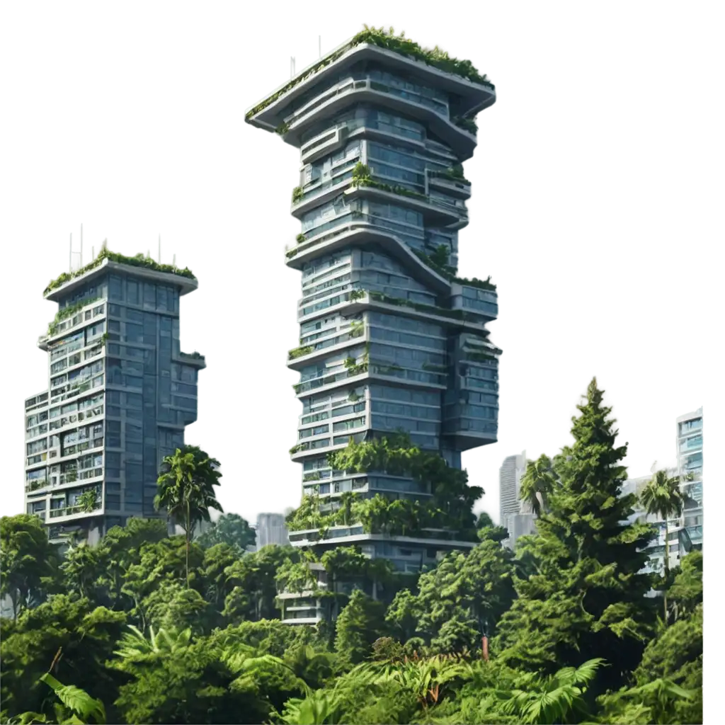 PNG-Utopian-City-Building-with-Plants-in-Cyberpunk-Future