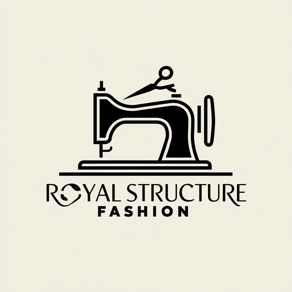 LOGO Design for Royal Structure Fashion Sewing Machine Scissors with a Modern Complex Touch