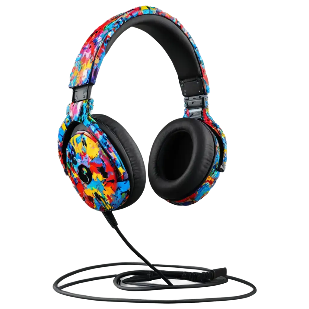 Large-Headphone-with-Splattered-Paint-Details-PNG-Image-Creative-Audio-Visual-Art