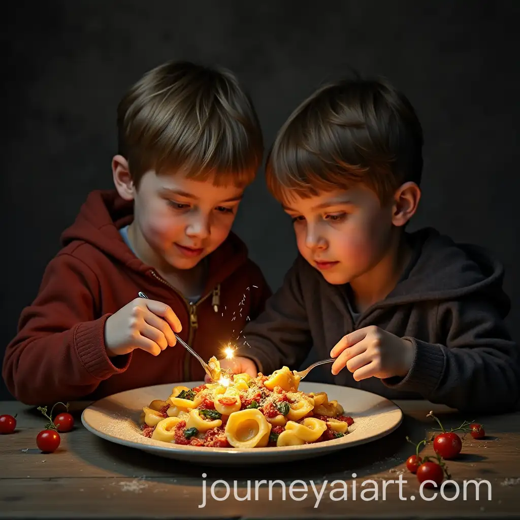Boy-and-Girl-from-Lorenzo-Valla-College-Eating-Dark-Fantasy-Tortellini