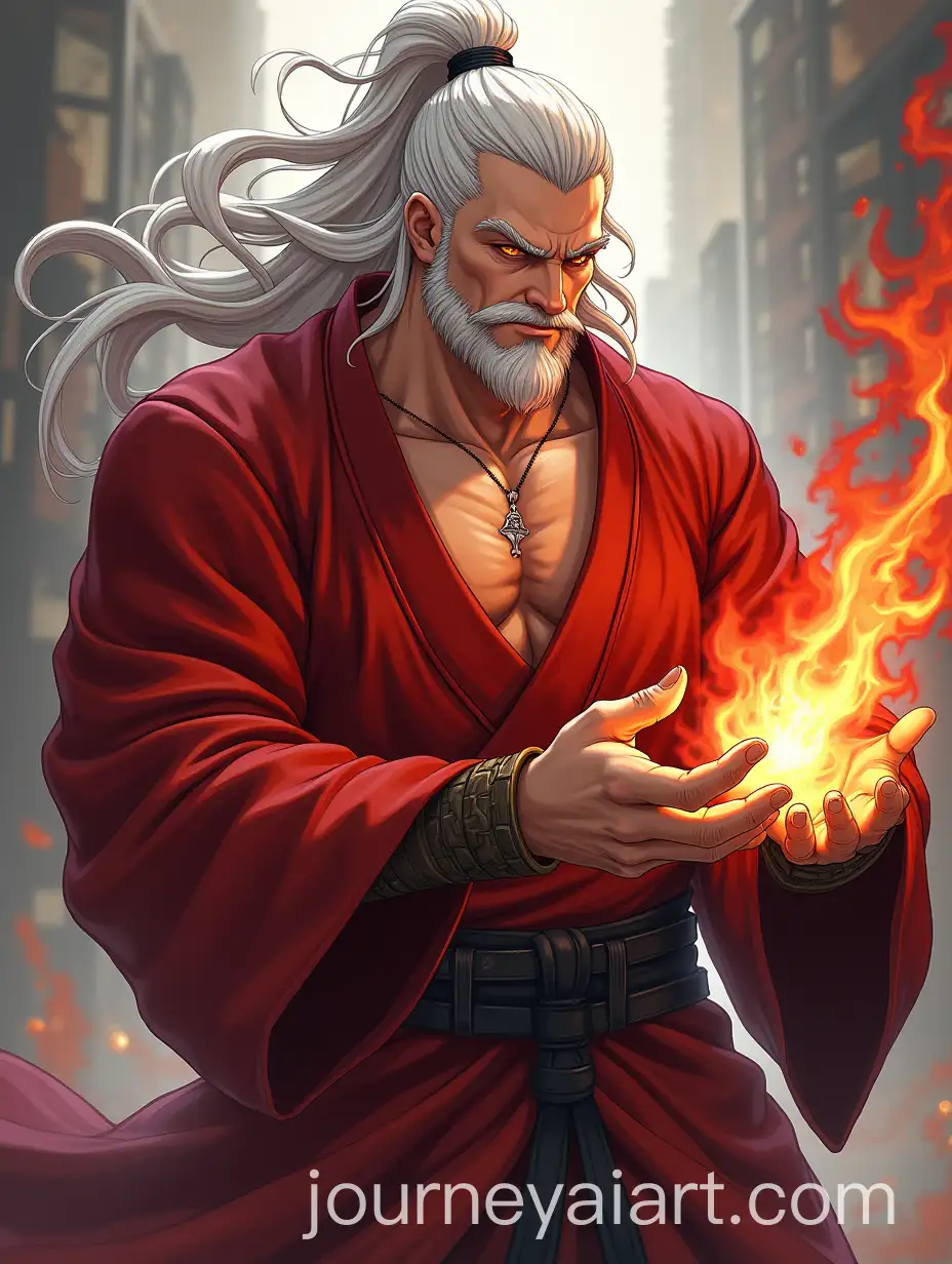 AI-Art-Prompt-ExpansionMale-Monk-with-Rugged-Clothing-and-Elemental-Magic-Arcing-Off-Fingers