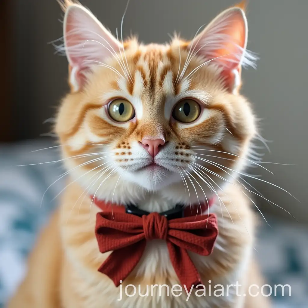Unique-Cat-Collar-with-Bow-Tie-in-Fashionable-Design