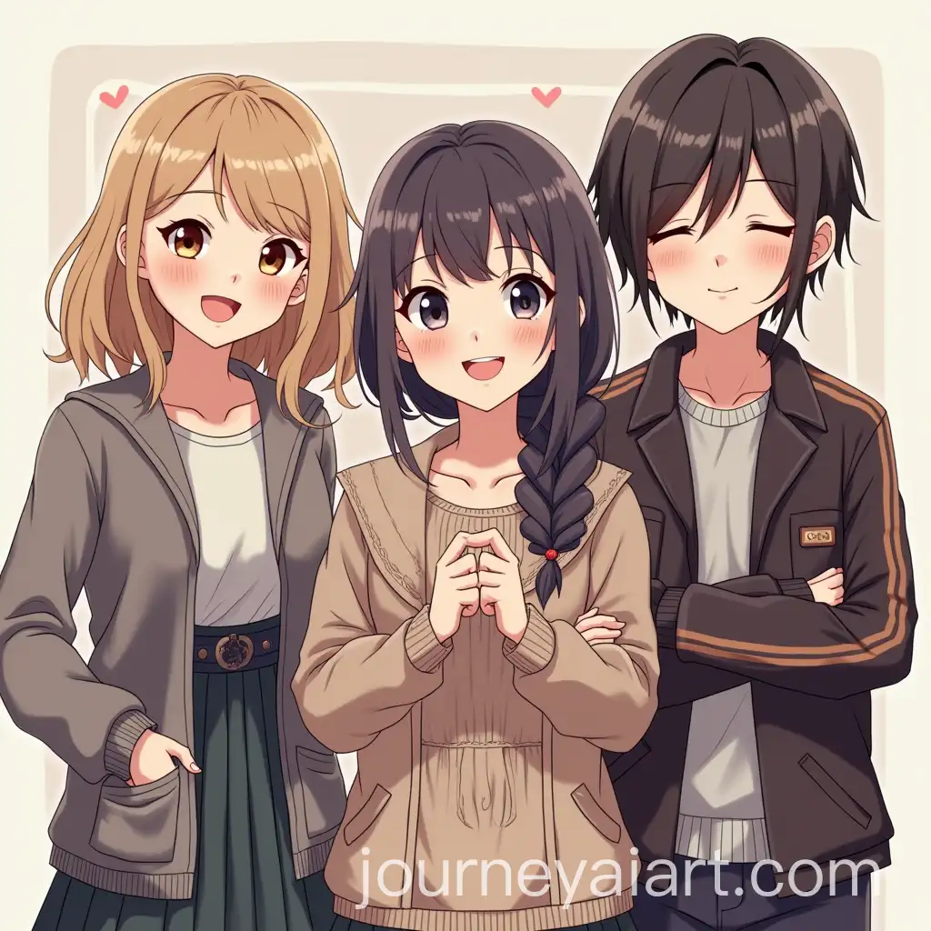 Three-Friends-from-Prostokvashino-Anime-Style-Artwork