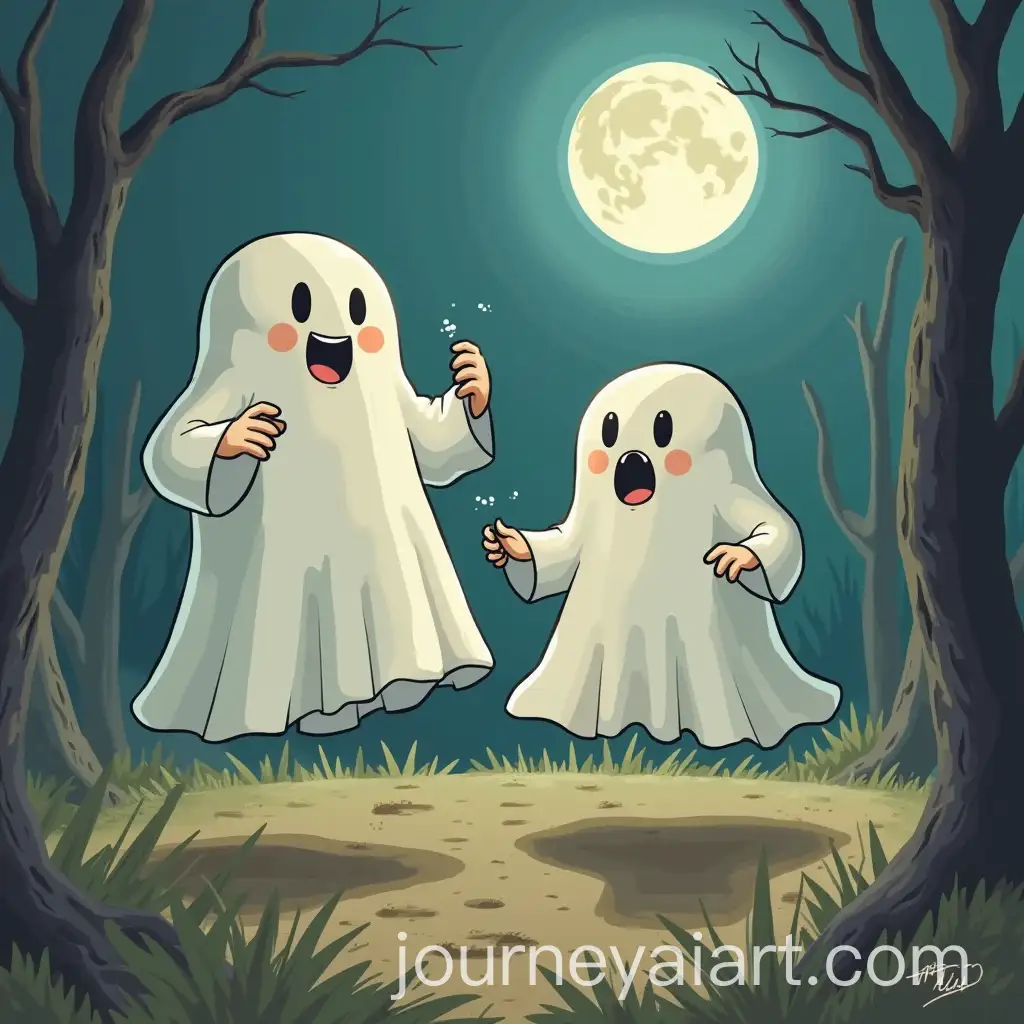 Friendly-Ghosts-Playing-Tag