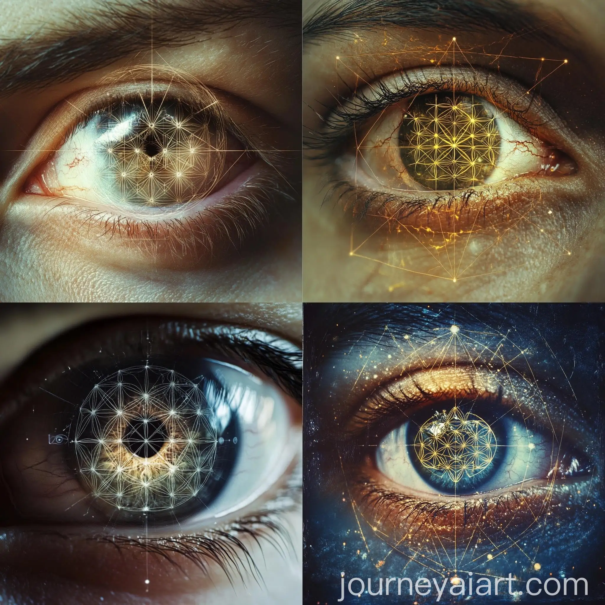 Sacred-Geometry-Flower-of-Life-in-Third-Eye-Pupil