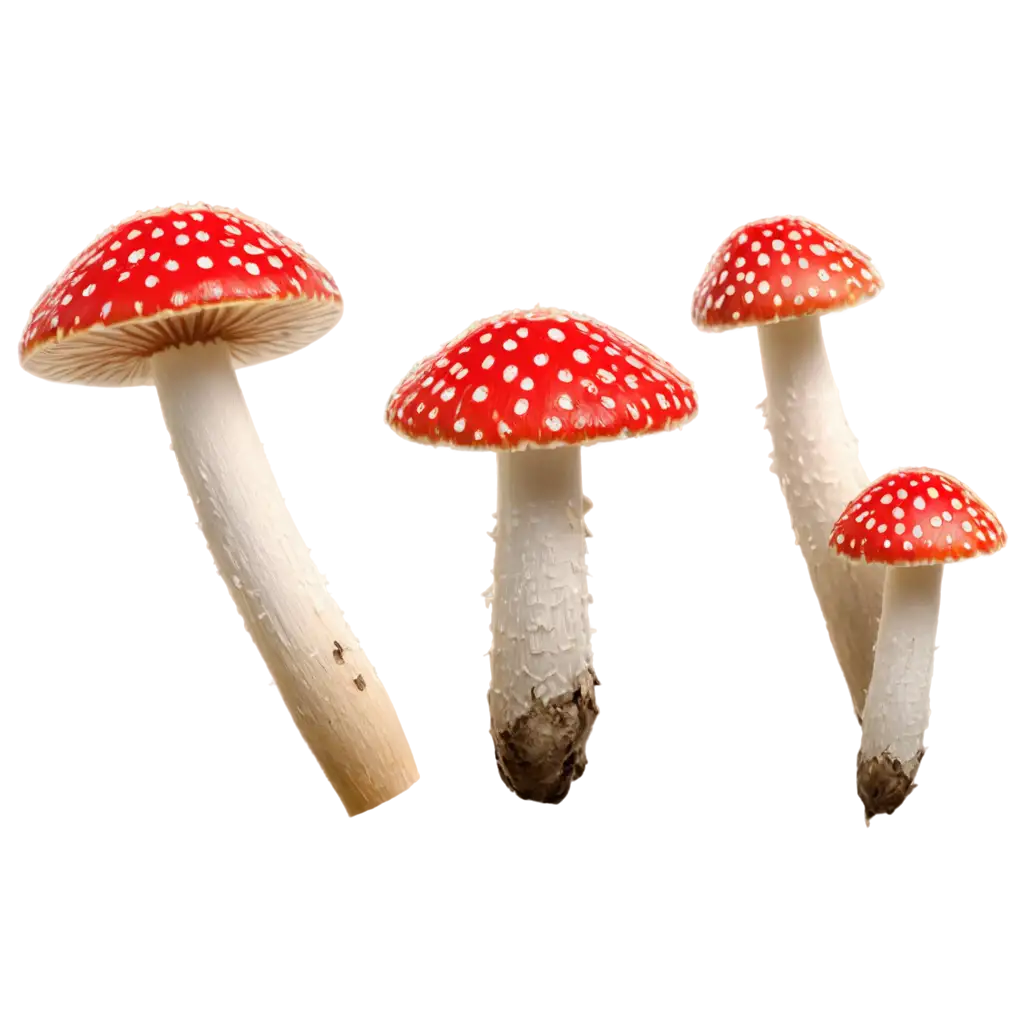 PNG-Image-of-Fly-Agaric-Mushroom-Detailed-Artistic-Rendering-for-Nature-Enthusiasts